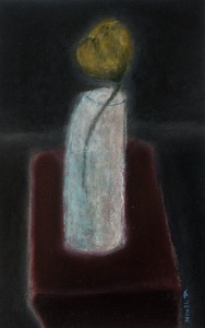 la tulipe jaune pastel et vernis 22x34 cm 42x61